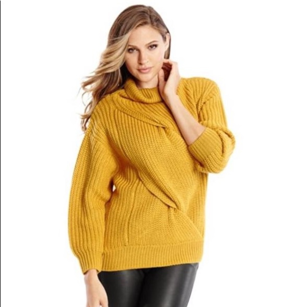 Chunky Mustard Yellow Sweater